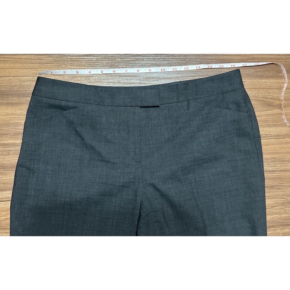 Lafayette 148 New York Irving Charcoal Grey Virgin Wool Blend Dress Pants Sz 8 - Picture 6 of 10